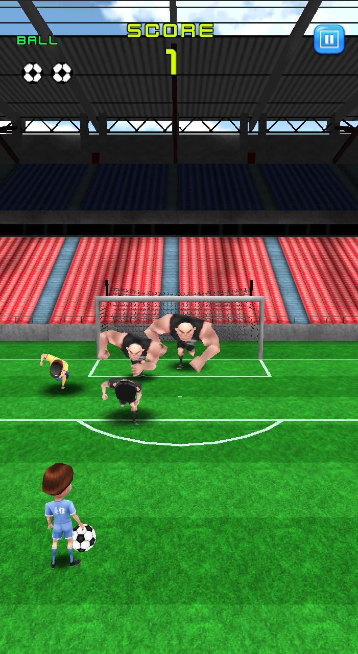 Flick Soccer Shot - Cartoon
