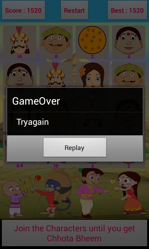 Chhota Bheem 2048 Game