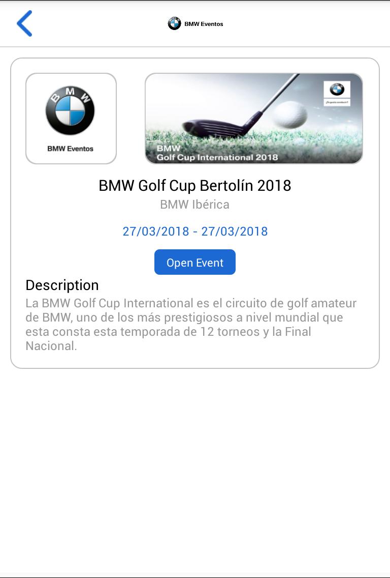BMW Eventos