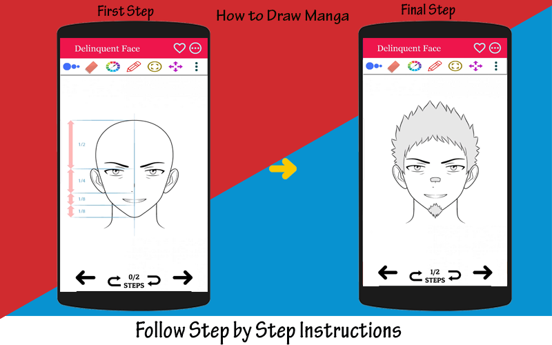 How to Draw Anime Man's Face