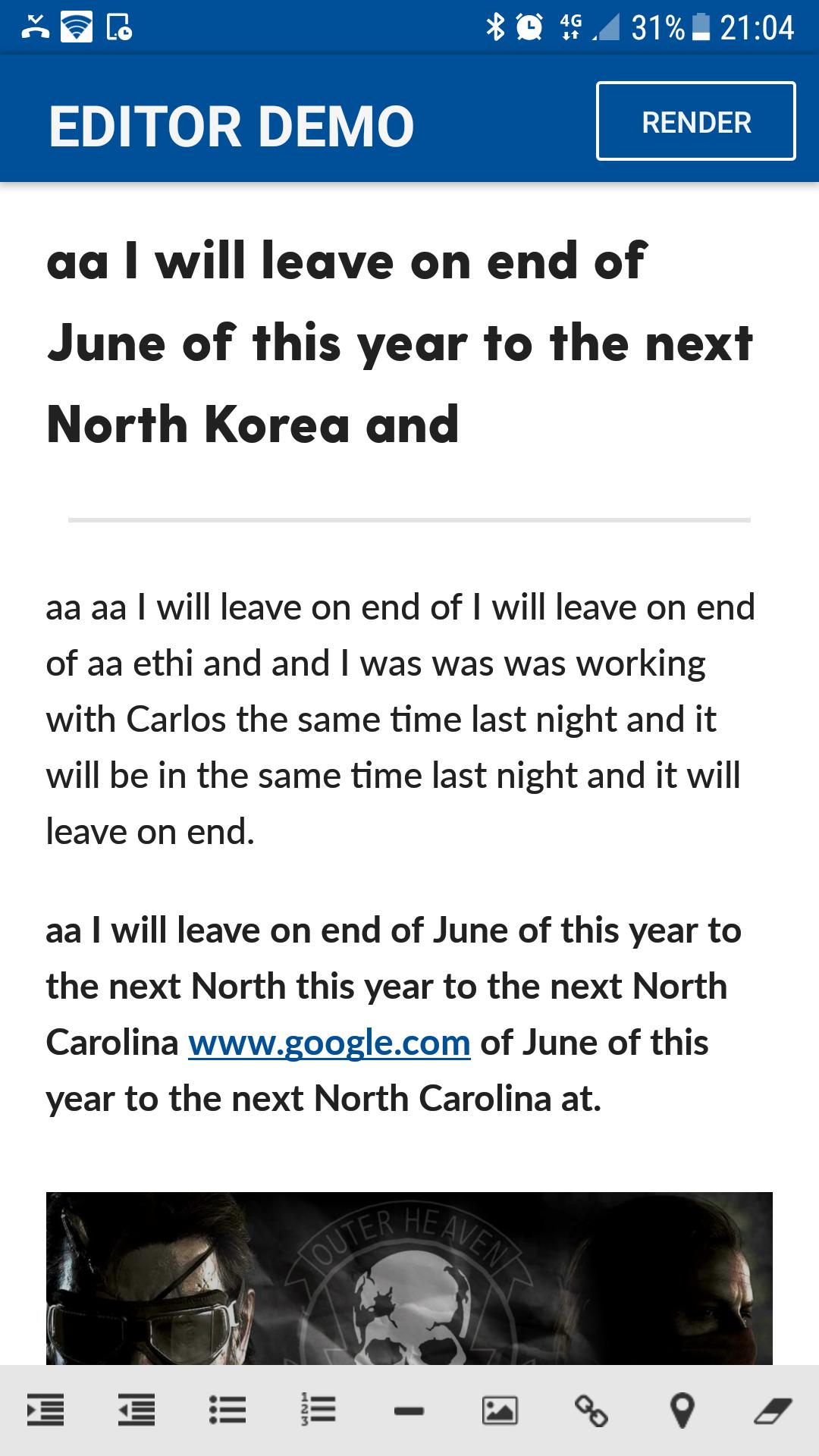 WYSIWYG-Editor-Android