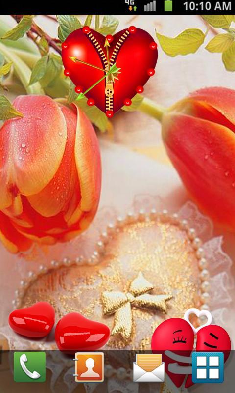 Love Clock Live Wallpaper