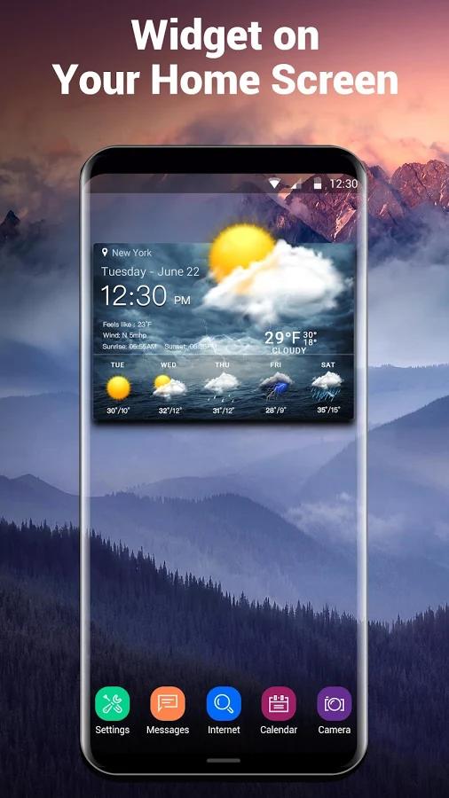 Live weather & widget for android