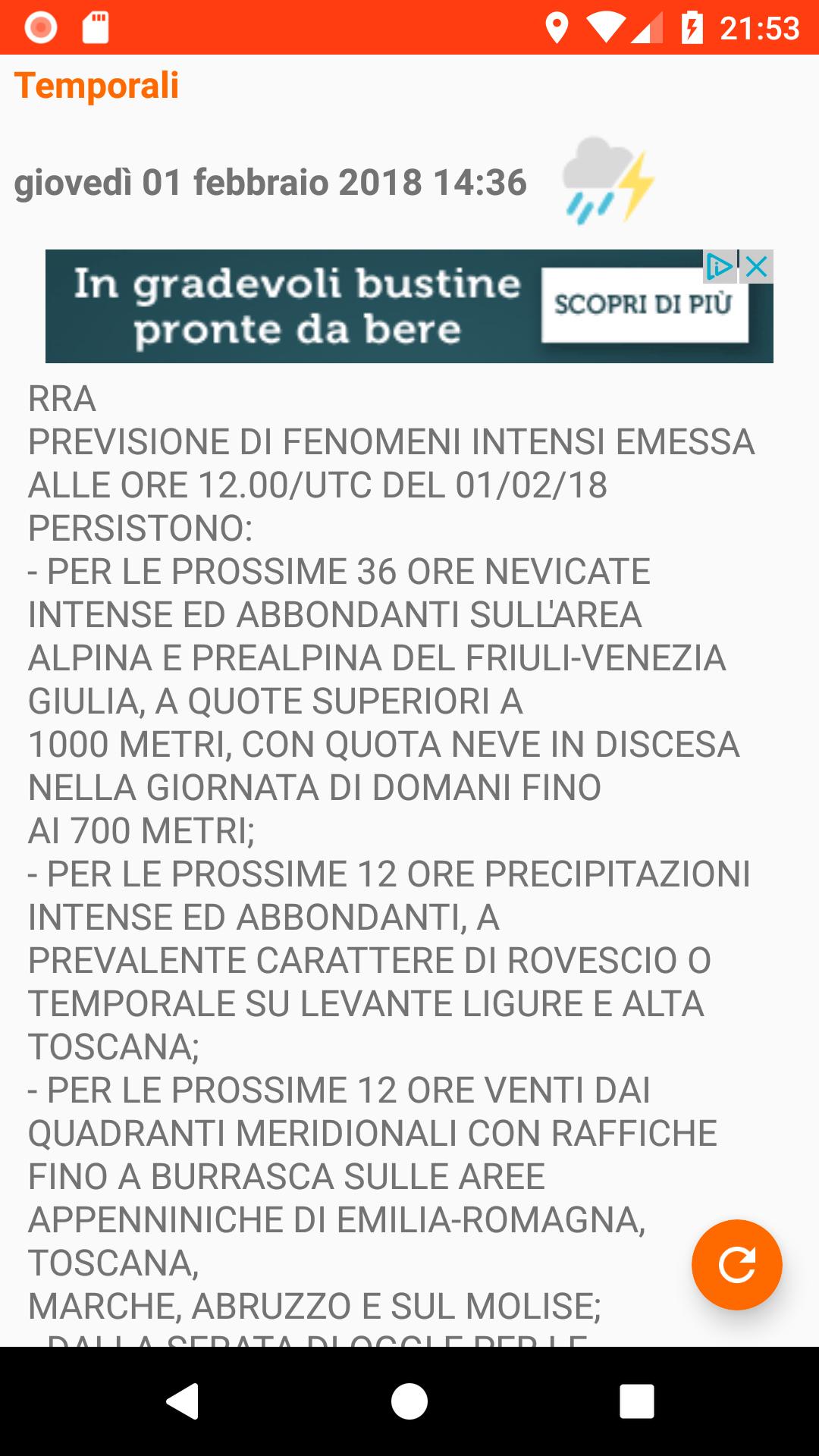 Allerta Meteo