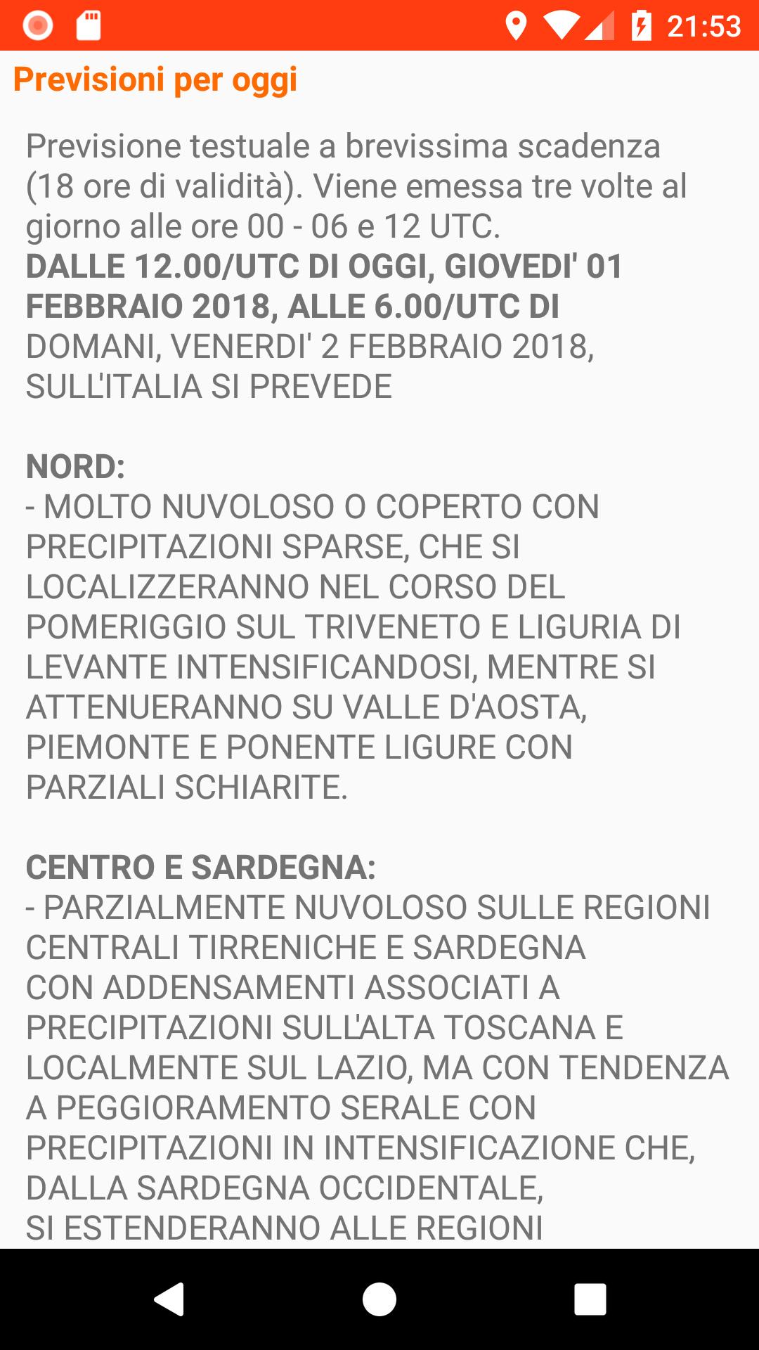 Allerta Meteo