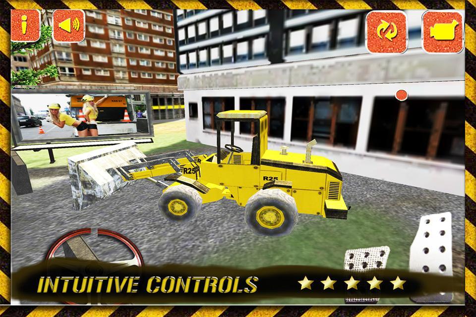 Construction Bulldozer Parking