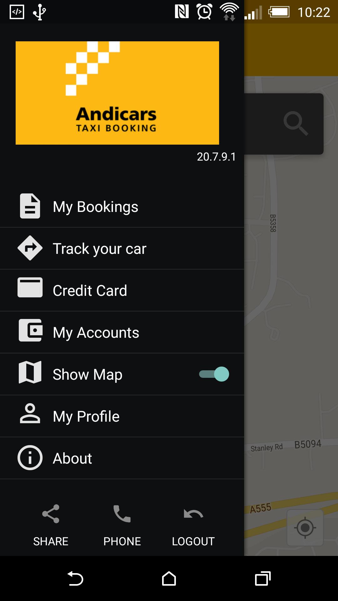 Andicars - Taxi Booking App