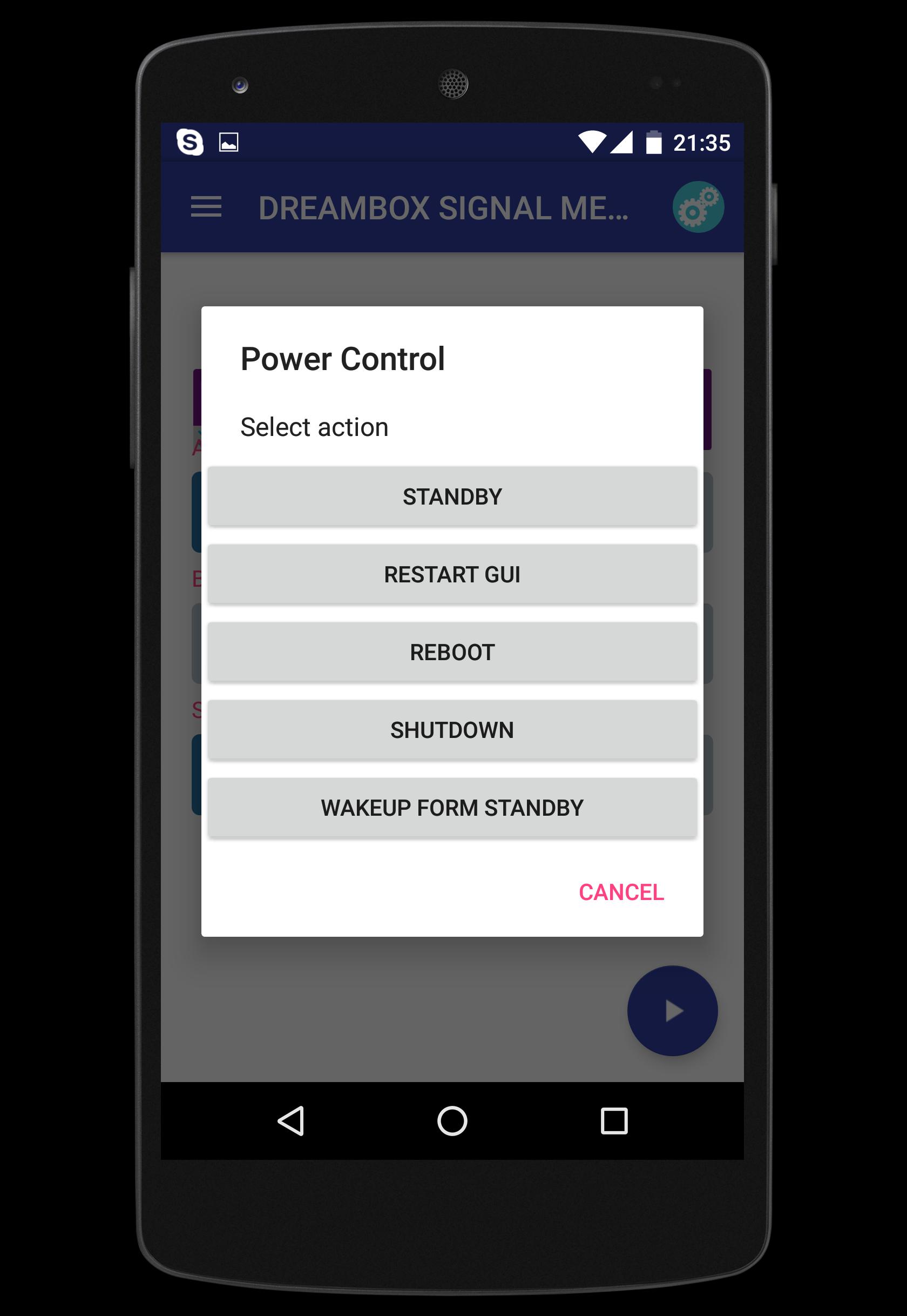 DREAMBOX SIGNAL METER