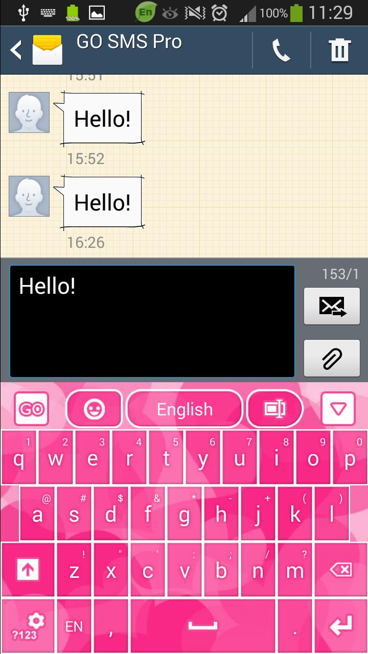 Pink Hearts Keyboard