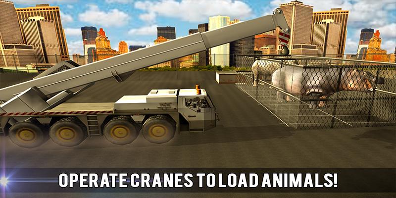 Wild Animal Transport Train 3D