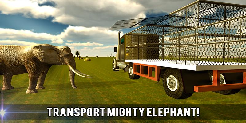Wild Animal Transport Train 3D
