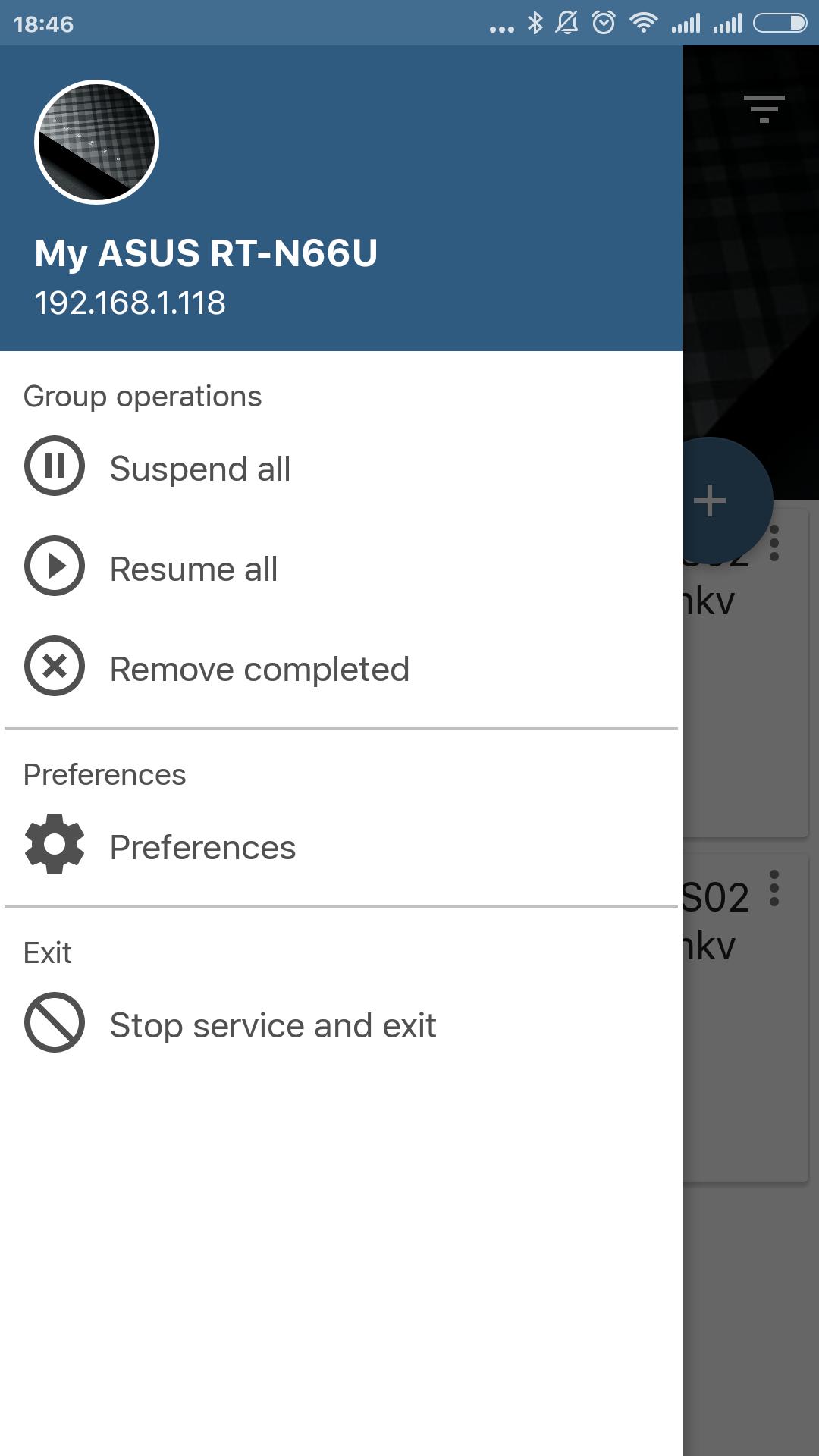 Client of ASUS Download Master