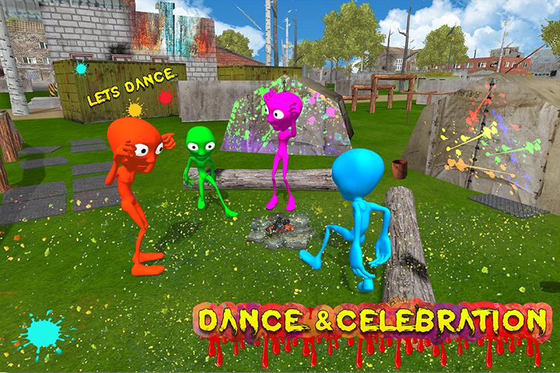 Alien Paintball Shooting Arena Battle