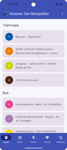 Horaires TAM Montpellier