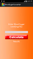 Sugar Level Calculator