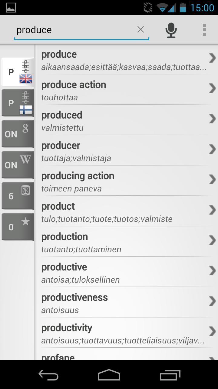 Free Dict Finnish English