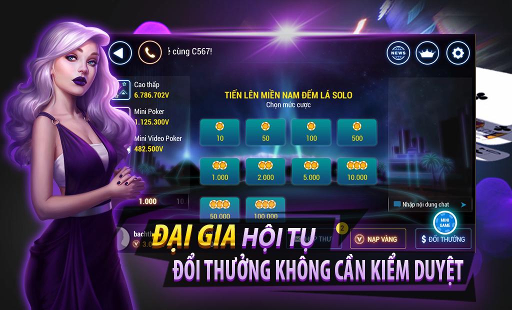 Game bai TLMN doi thuong