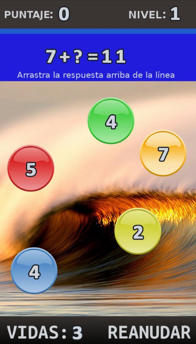 Spanish Maths + Algebra Game