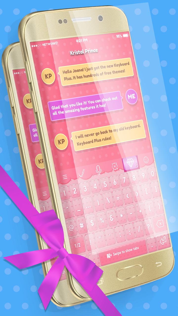 Pink Love Bow Keyboard