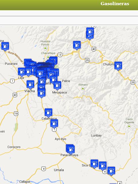 Gasolineras Bolivia