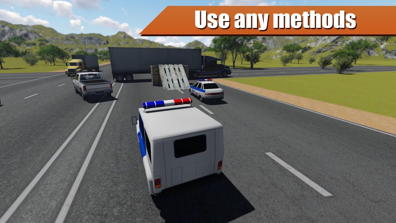 Racing on Russian Police Car