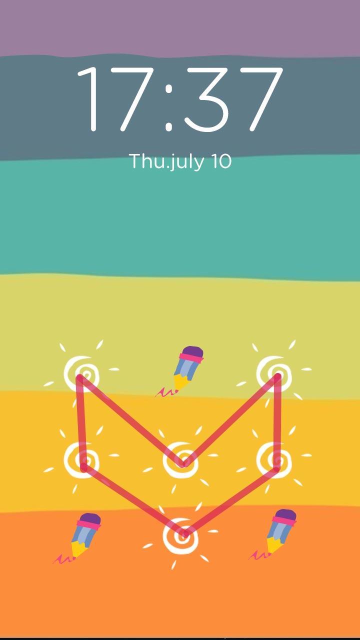 Colorful Pattern Locker Theme