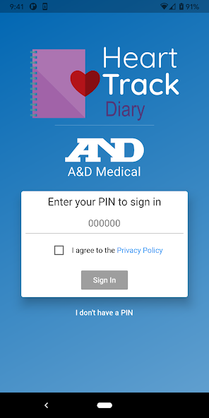 A&D Heart Track Diary