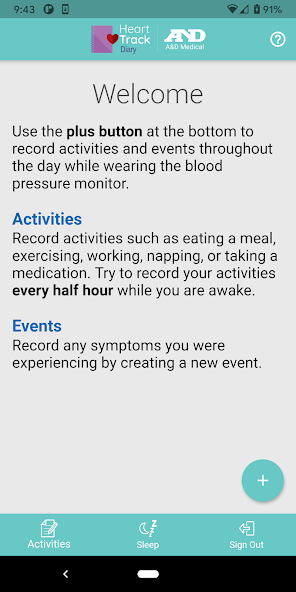 A&D Heart Track Diary