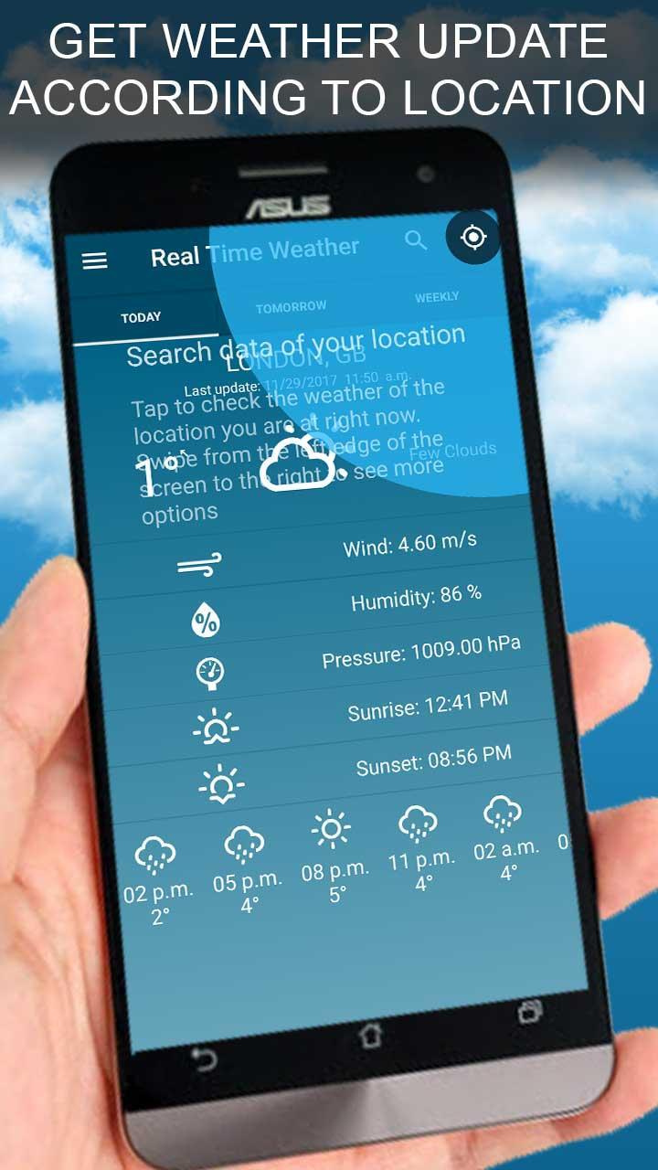 Real Time Daily Local Weather Forecast