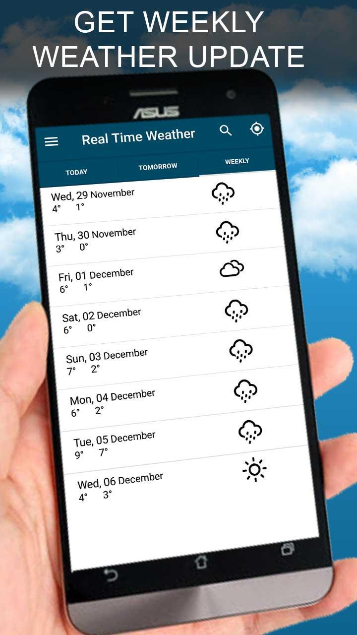 Real Time Daily Local Weather Forecast