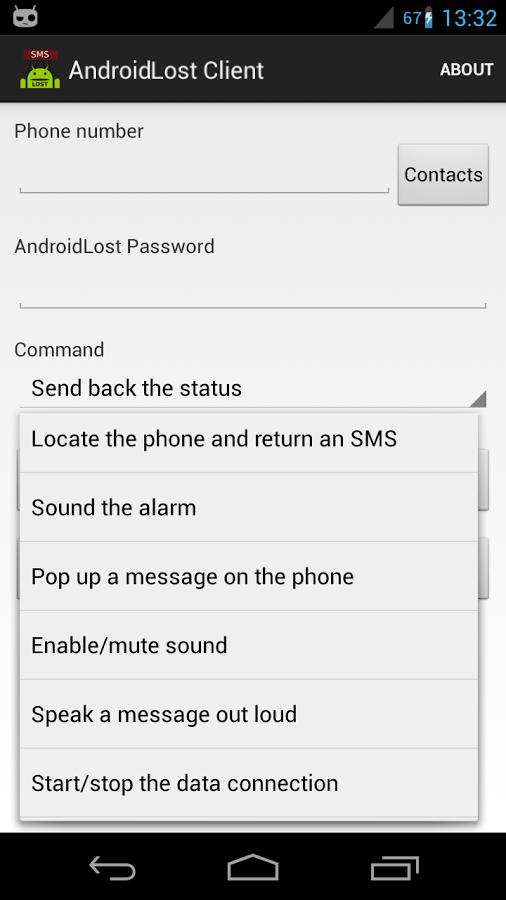 AndroidLost Client