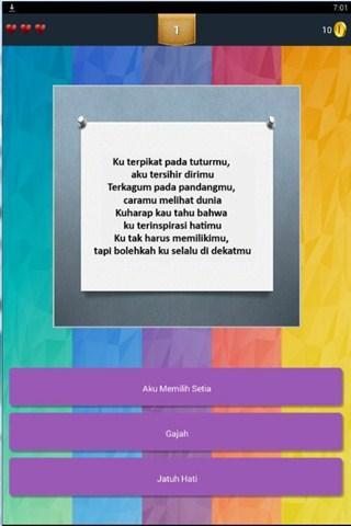 Kuis Tebak Judul Lagu