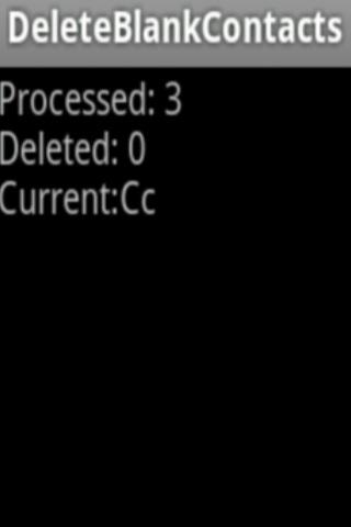 Delete Empty Contacts