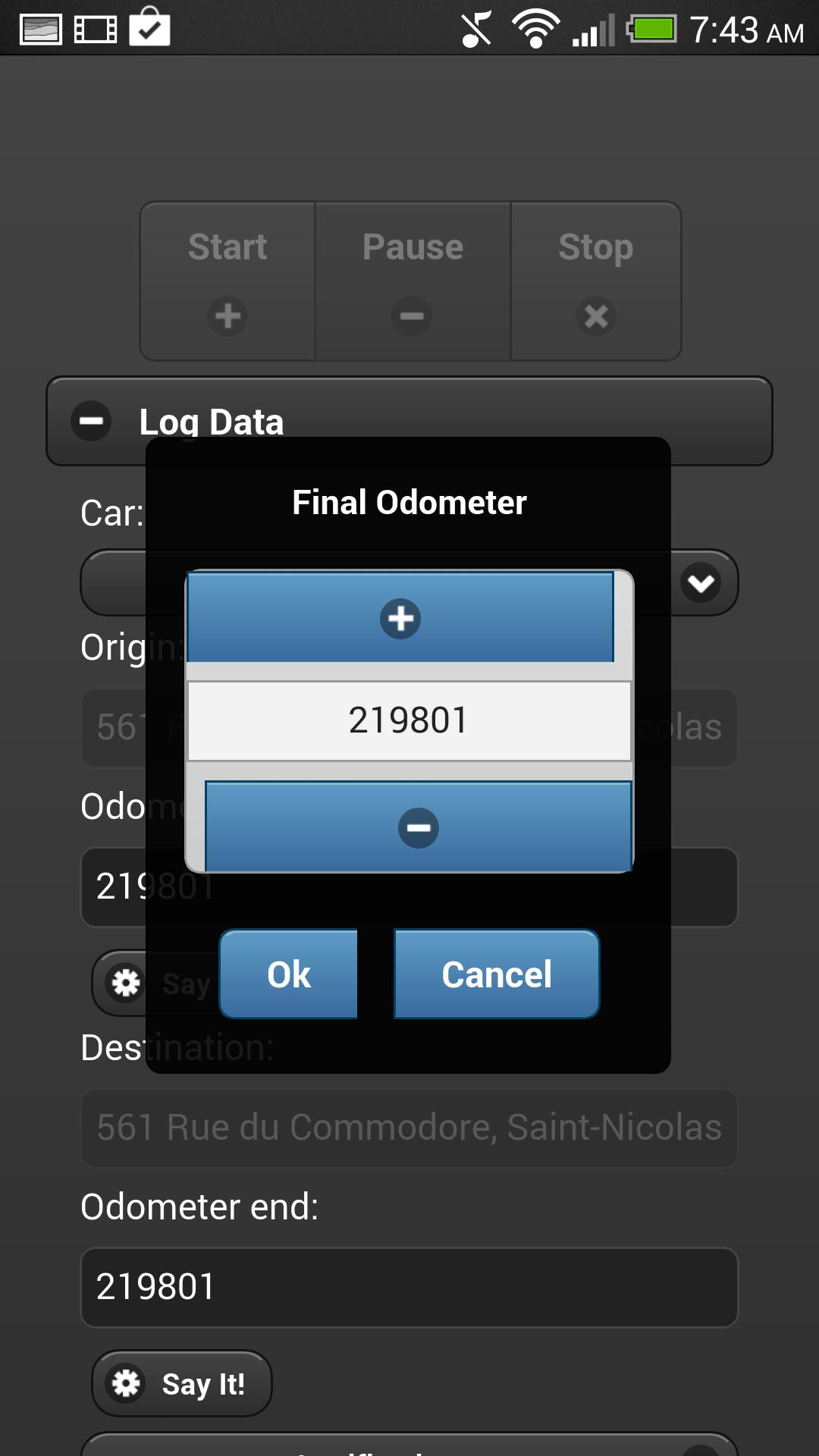 MVLogBook GPS mileage logbook