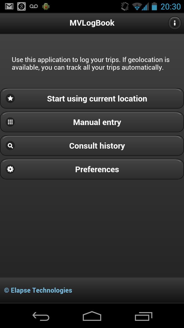 MVLogBook GPS mileage logbook