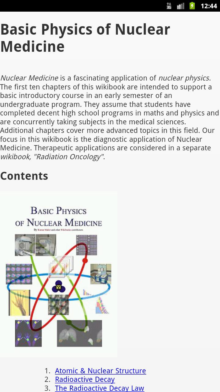 Physics of Nuclear Medicine