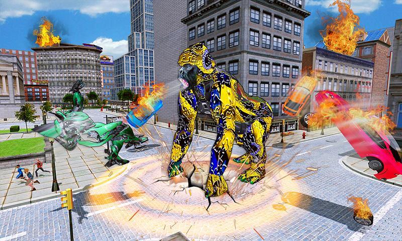 Robot Gorilla Games: Gorilla Robot Rampage Attack