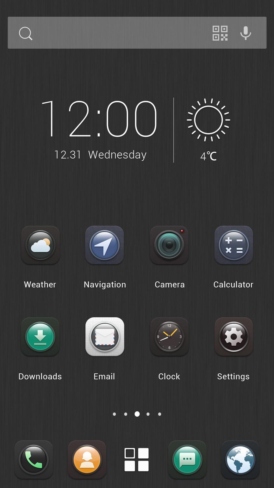 Elegant Black - Solo Launcher Theme