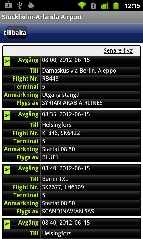 Stockholm Arlanda Airport ARN Flight Tracker