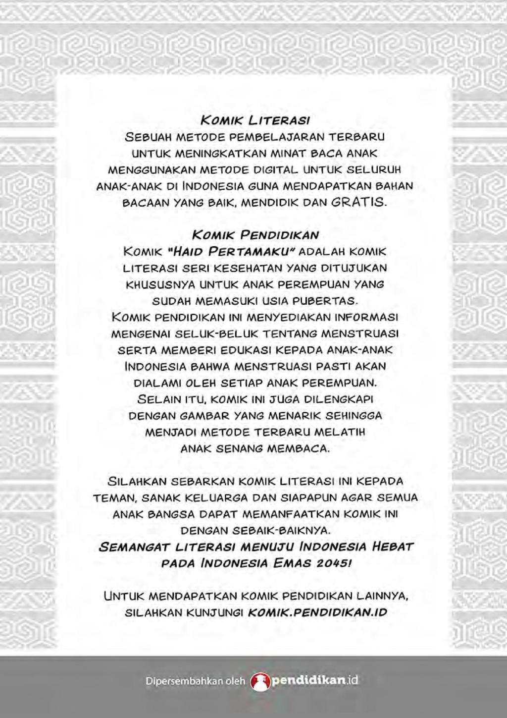 My First Period - Literacy Comic