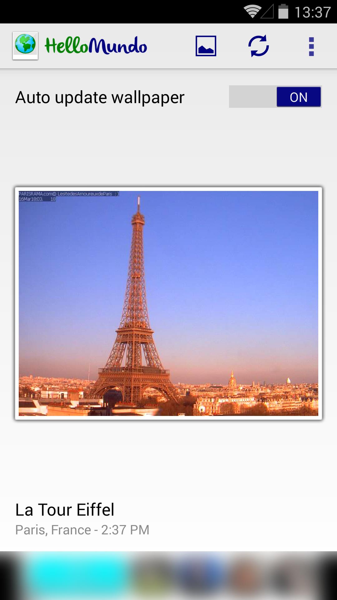 HelloMundo: webcam wallpapers