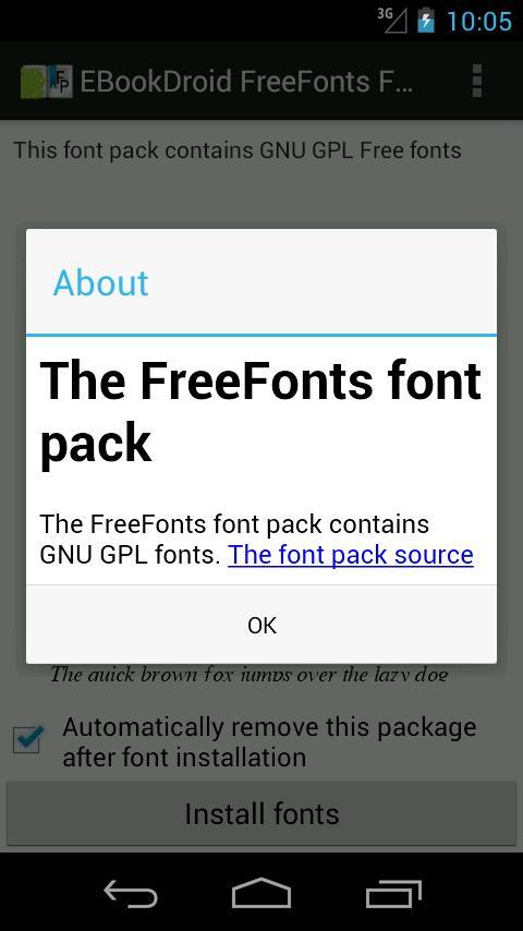EBookDroid FreeFonts FontPack