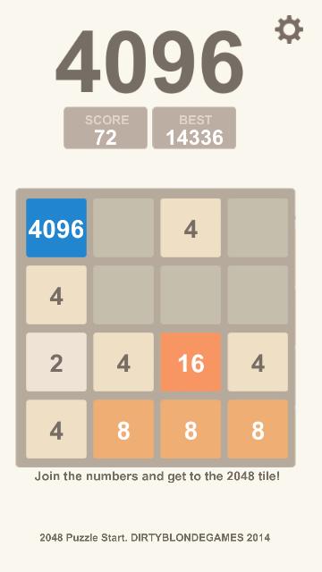 Puzzle 2048, 4096, 8192