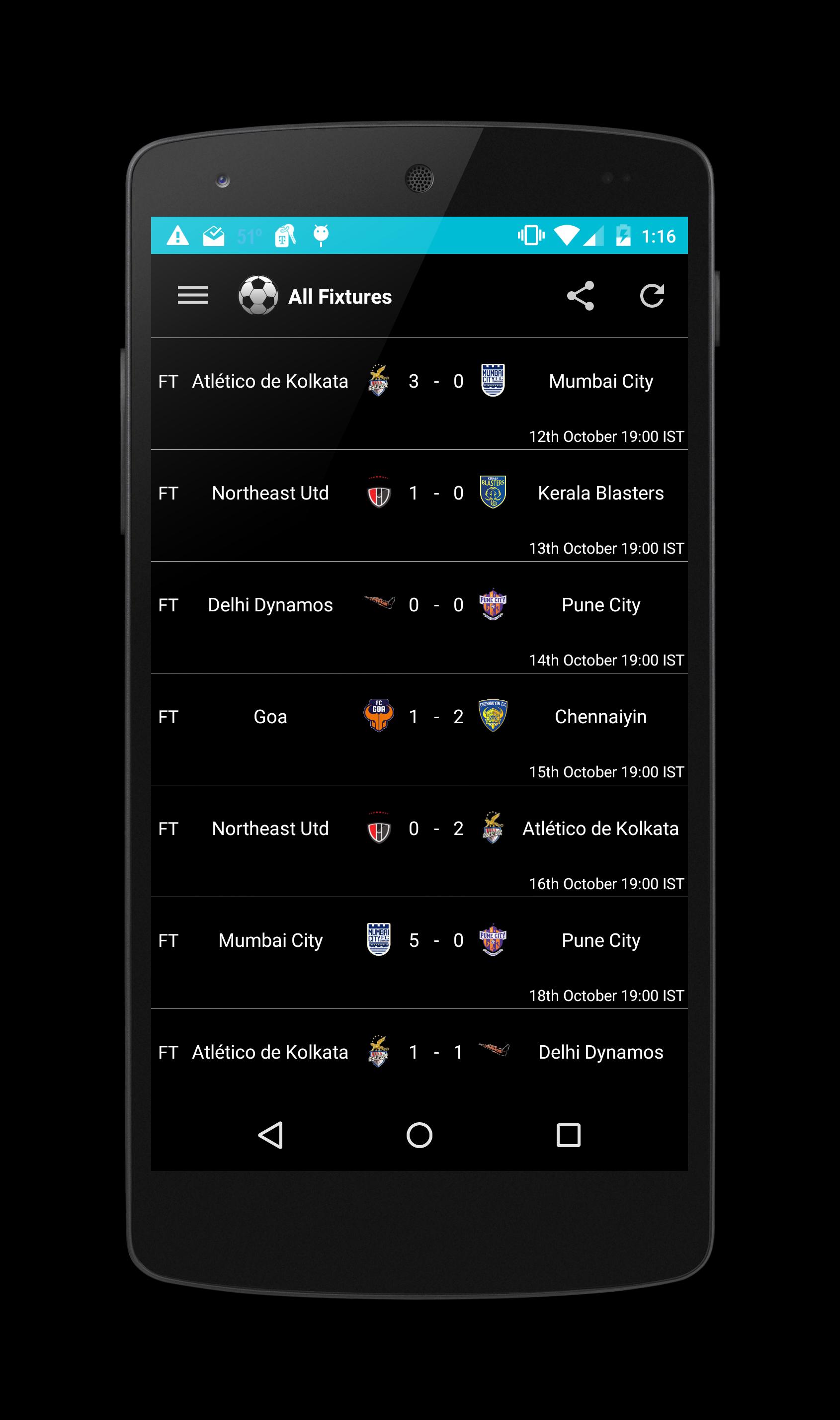 ISL App : Indian Super League