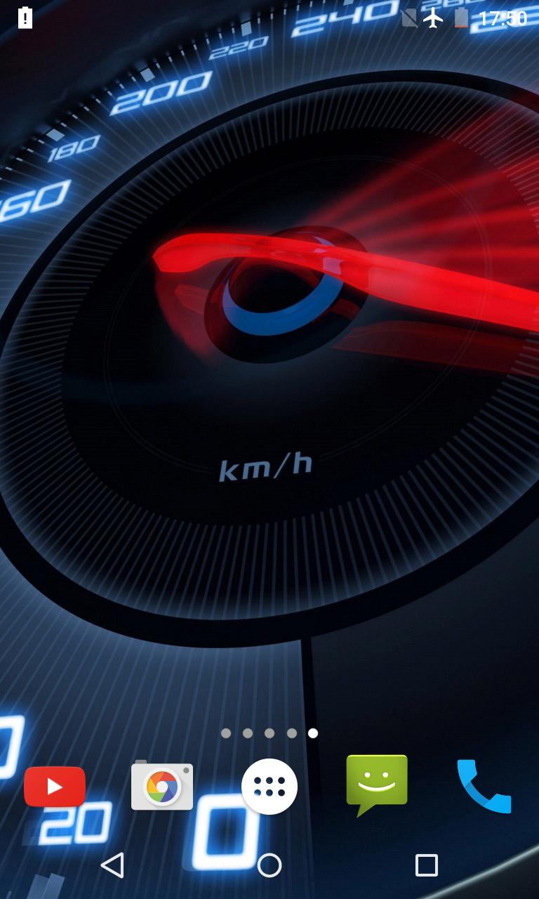 Speedometer Live Wallpaper 3D