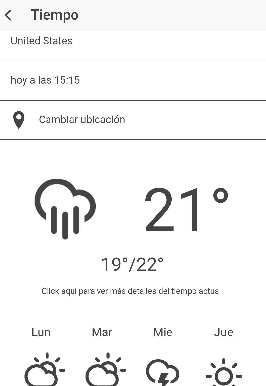 clima de estados unidos