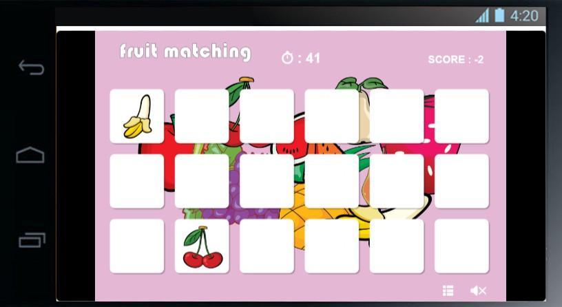 Fruit Matching Game