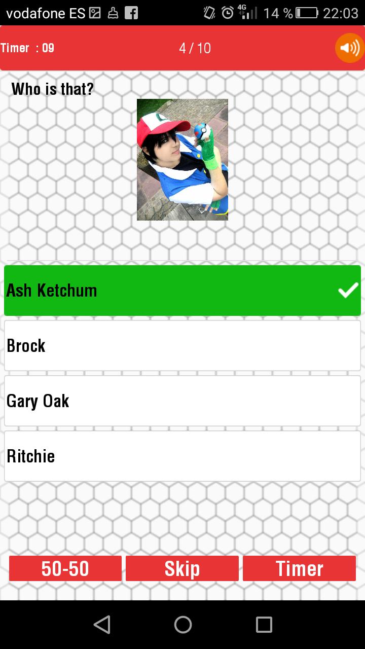 Cosplay Pokemon Quiz