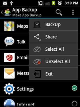 Application Share & Backup