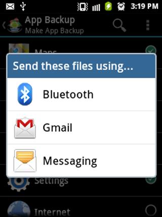 Application Share & Backup